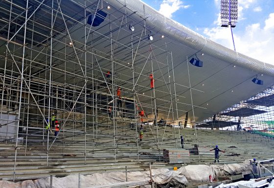 Réhabilitation du stade de la réunification de Douala